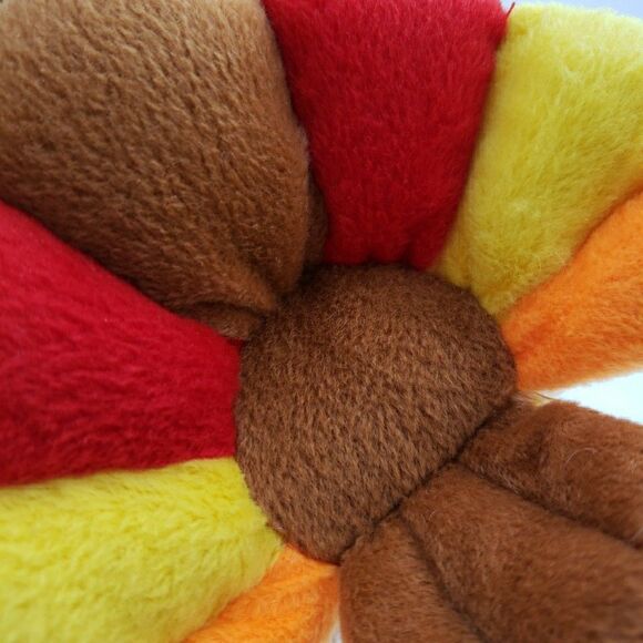 Vtg Anico Plush Stuffed Animal Turkey PAIR Colorful Soft Small 5” Thanksgiving - Picture 15 of 16